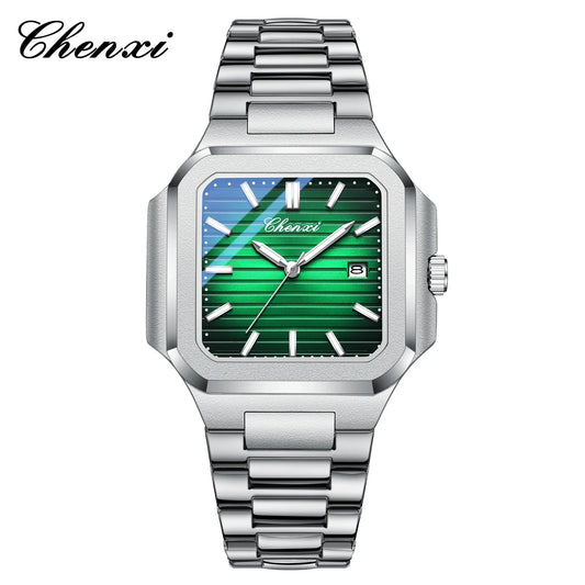 Men'S Quartz Watch Calendar Luminous Waterproof Stainless Steel High Quality Clock