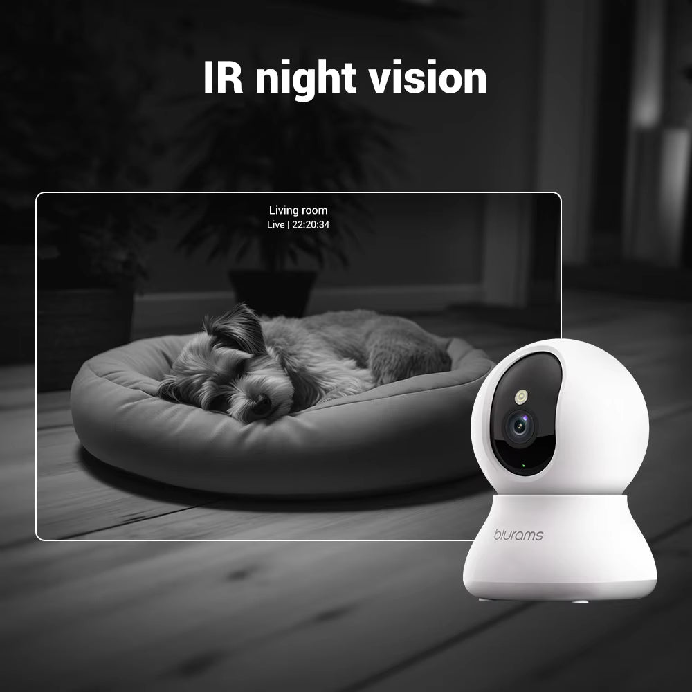 2 Pcs  Indoor Security Camera 2K, Home Security Camera for Dog/Elder, Security Camera with One-Touch Call Update A31S-2Pc