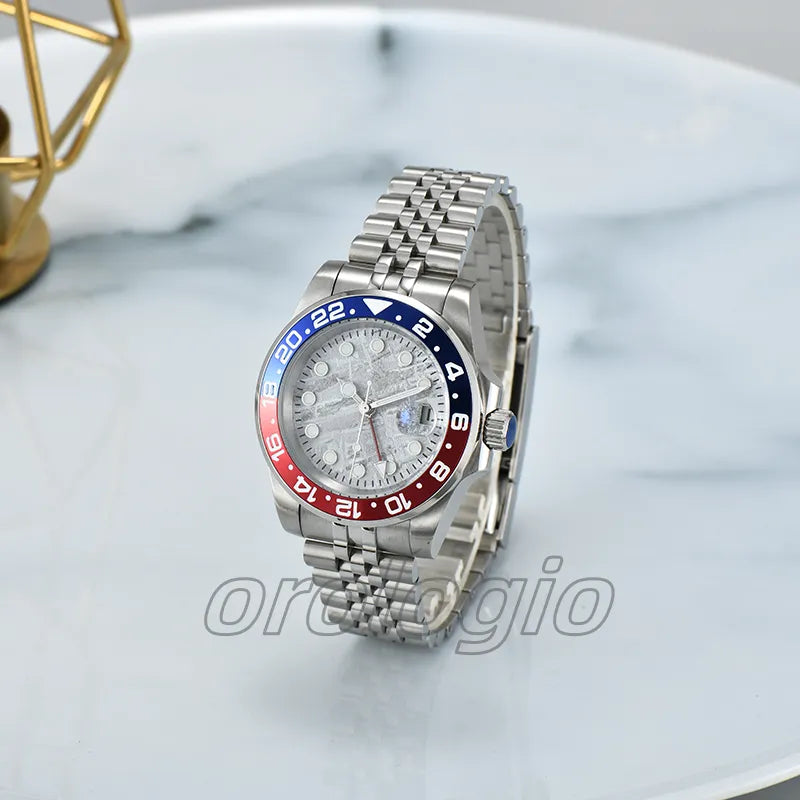 ST9 Watch U1 Mens Automatic Mechanical Ceramics Watches 40Mm Full Stainless Steel Gliding Clasp Swim Wristwatches Sapphire Super Luminous
