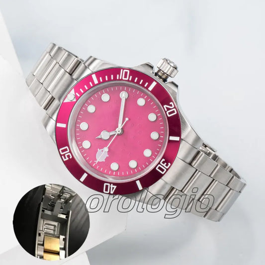 ST9 Watch U1 Mens Automatic Mechanical Ceramics Watches 40Mm Full Stainless Steel Gliding Clasp Swim Wristwatches Sapphire Super Luminous