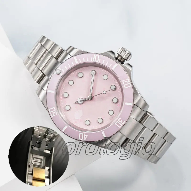ST9 Watch U1 Mens Automatic Mechanical Ceramics Watches 40Mm Full Stainless Steel Gliding Clasp Swim Wristwatches Sapphire Super Luminous
